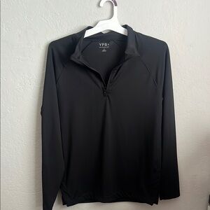 YPB Black Quarter-Zip Pullover